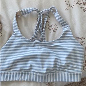 Lululemon stripped sports bra